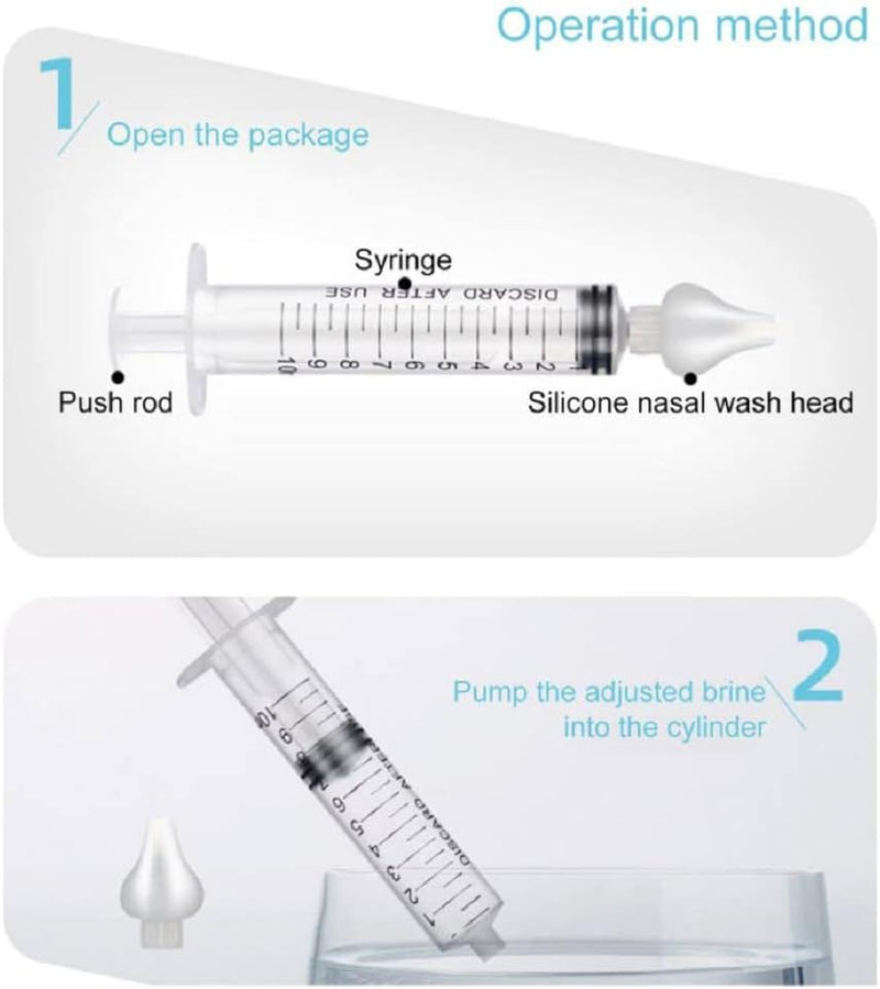 Aspirador Seringa Nasal Para Lavagem Nasal Ponta Silicone 10 Ml, Ibmkids