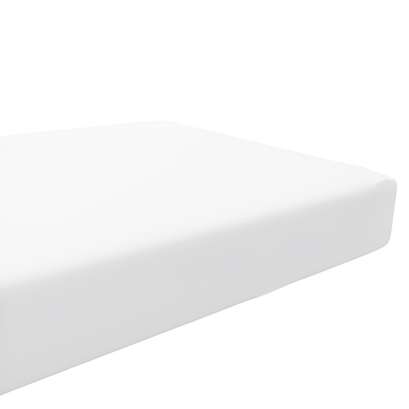 Lençol com Elástico para Berço Americano Branco - Bublim