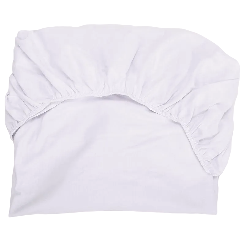 Lençol com Elástico para Berço Americano Branco - Bublim