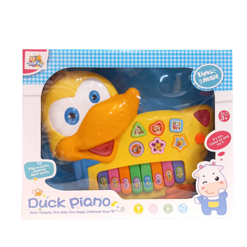 Brinquedo Teclado Musical Pato Luz e Som