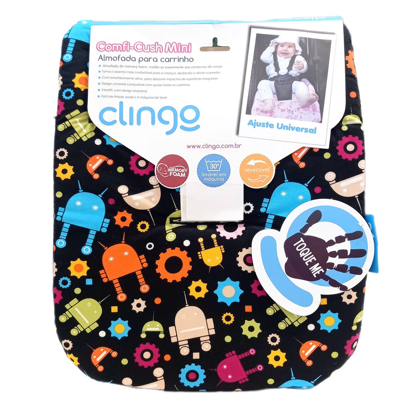 Almofada para Carrinho Comfi-Cush Mini Memory Foam Robô - Clingo