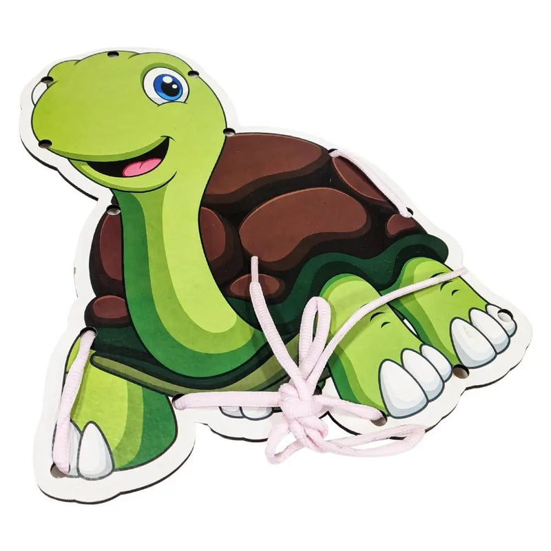 Brinquedo Didático Tartaruga Alinhavos