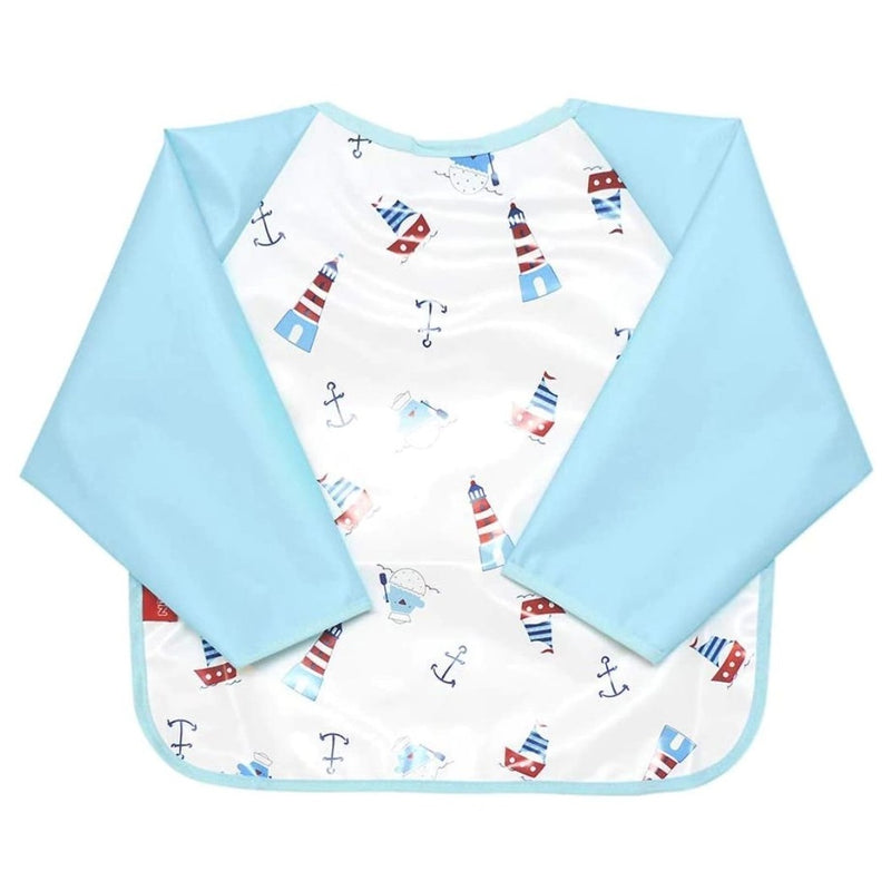 Babador Impermeável com Manga Azul - Nuby