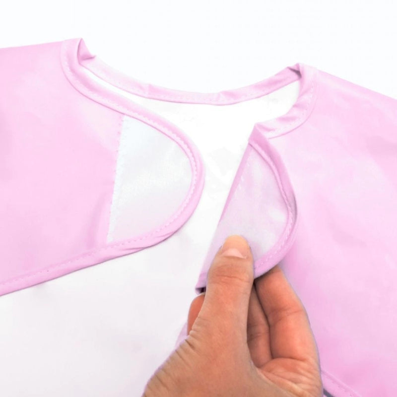 Babador Impermeável com Manga Rosa - Nuby