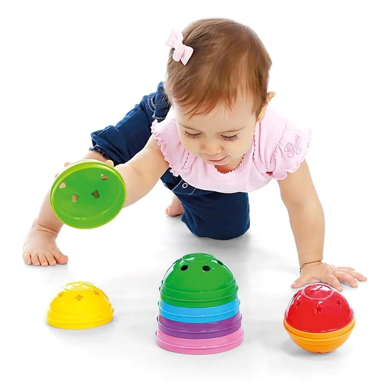 Brinquedo Bolas Didáticas de Empilhar - Poliplac
