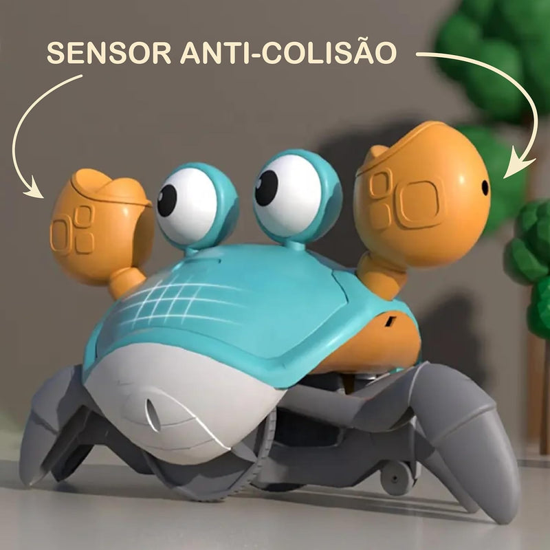 Brinquedo Caranguejo Fujão com Som e Sensor
