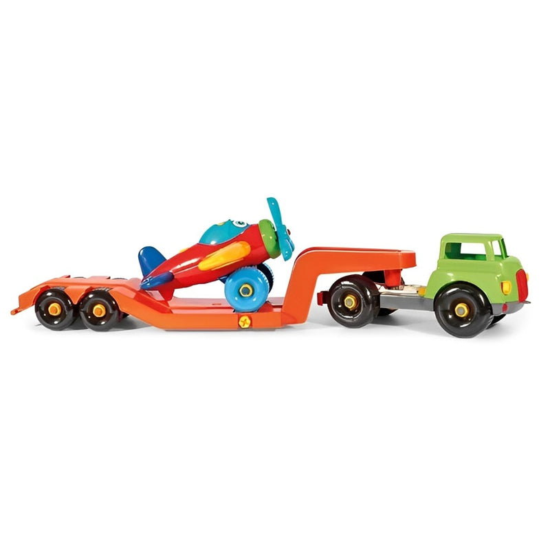 Brinquedo Educativo Carreta com Avião Didático - Poliplac