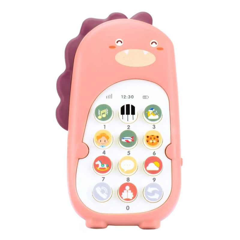 Brinquedo Celular Musical Dinossauro Rosa - Pimpolho