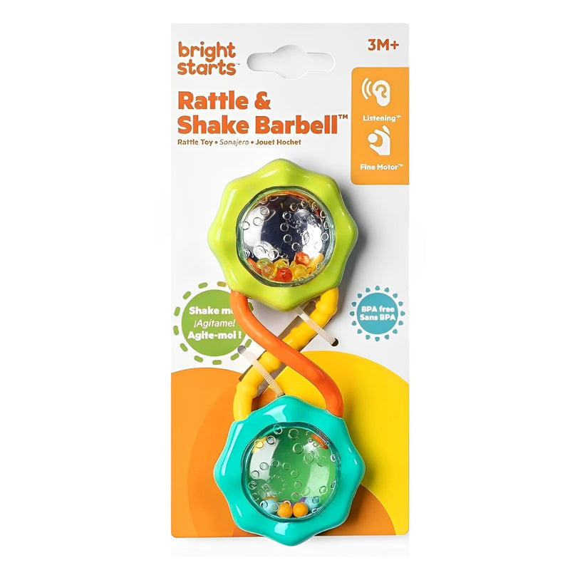 Brinquedo Chocalho Rattle & Shake Barbell Verde - Bright Starts
