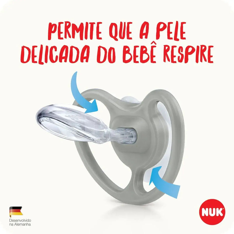 Chupeta Nuk Space Glow Raposa Brilha no Escuro +18 Meses - Nuk