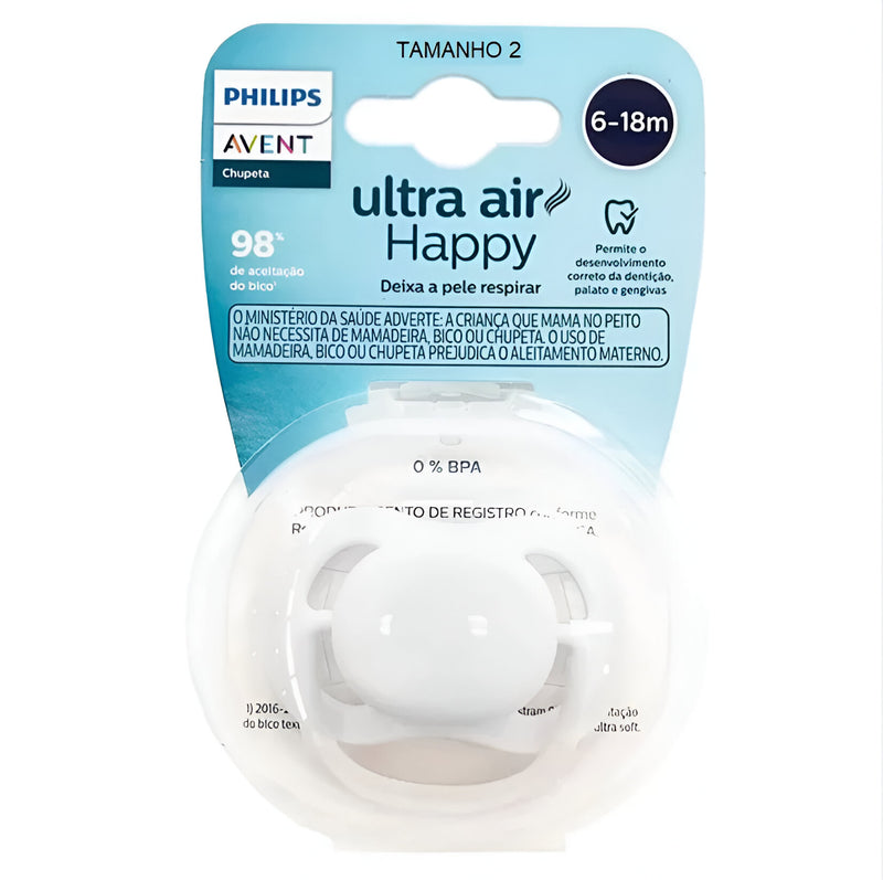 Chupeta Avent Ultra Air Branco 6-18 Meses - Philips Avent