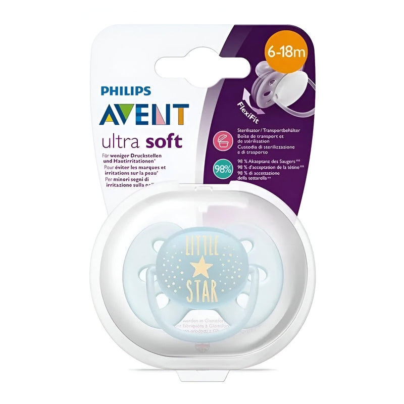 Chupeta Avent Ultra Soft Little Star 6-18 Meses - Philips Avent