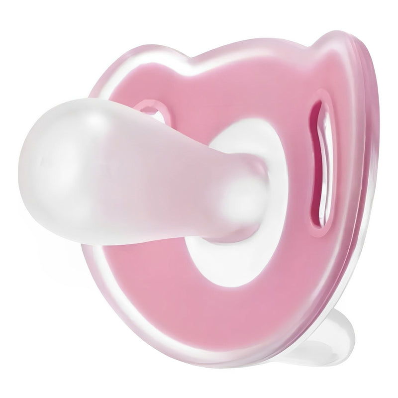 Chupeta Fisher Price First Moments Delicate em Silicone 18-36 Meses Rosa