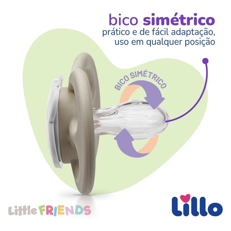 Chupeta Lillo Little Friends Glow Panda Brilha no Escuro +6 Meses - Lillo