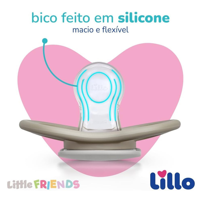 Chupeta Lillo Little Friends Glow Ovelha Brilha no Escuro 0-6 Meses - Lillo