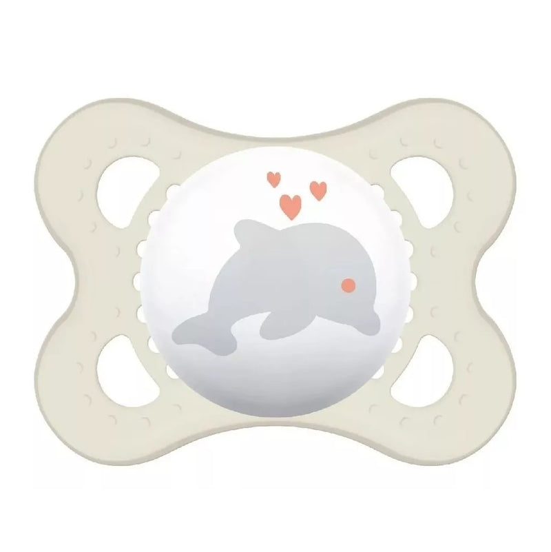 Kit Chupeta Mam Original Deep Sea 0-6 Meses 2 Unidades Cavalo Marinho e Baleia - Mam