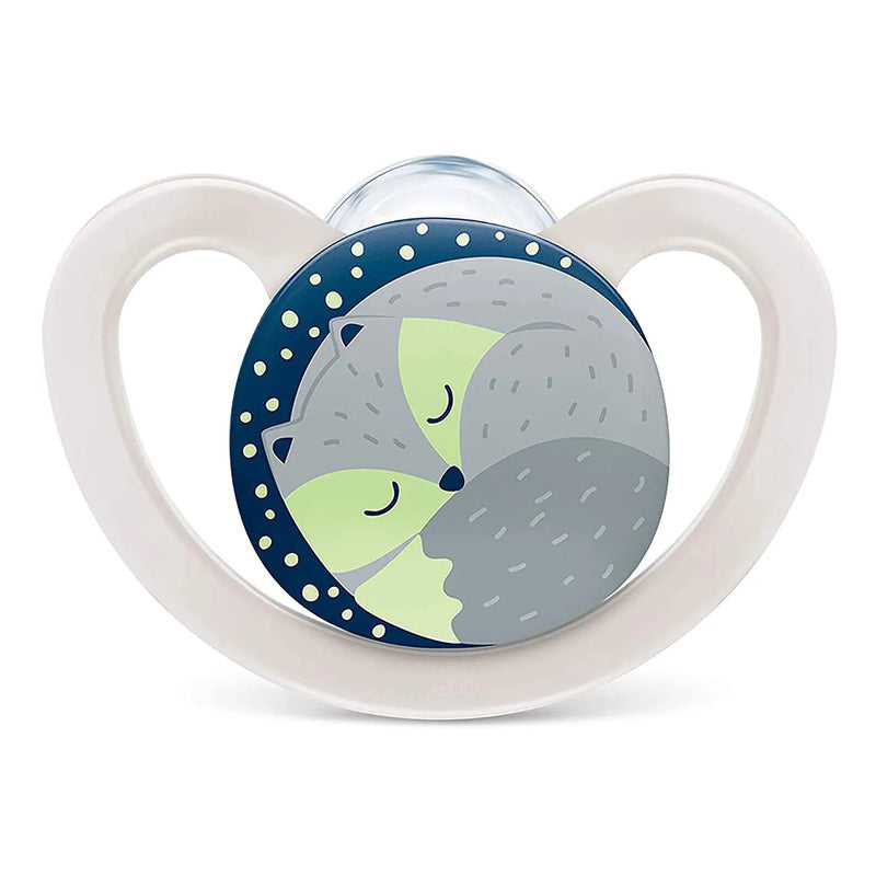 Chupeta Nuk Space Glow Raposa Brilha no Escuro +18 Meses - Nuk