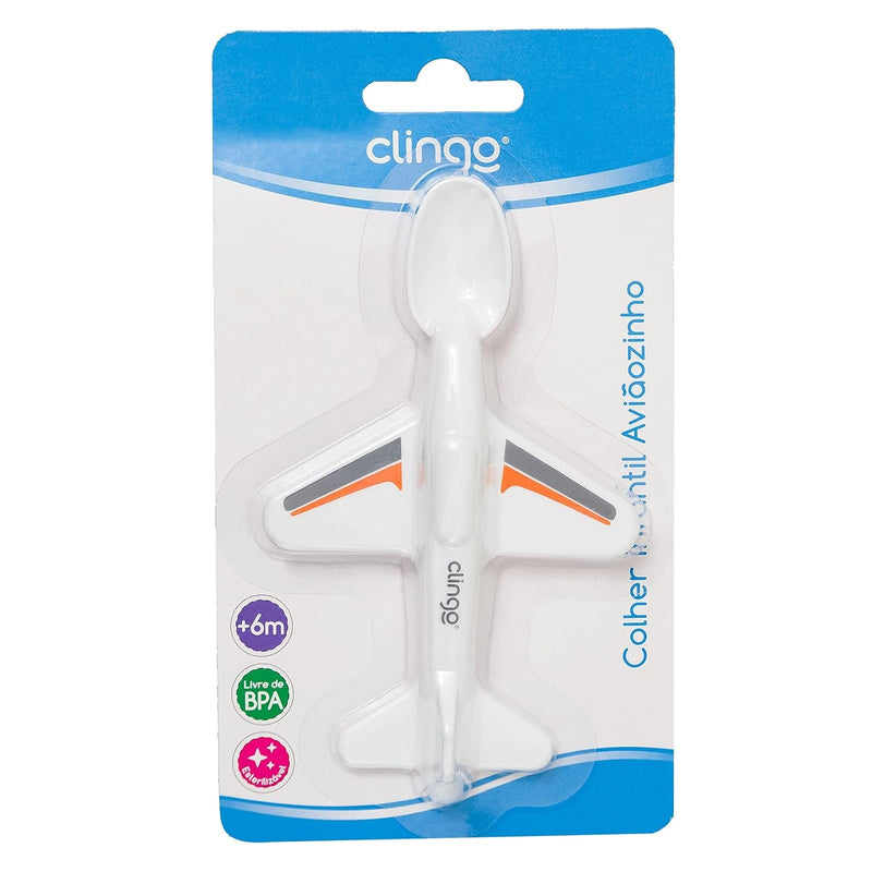 Colher Infantil Aviãozinho - Clingo