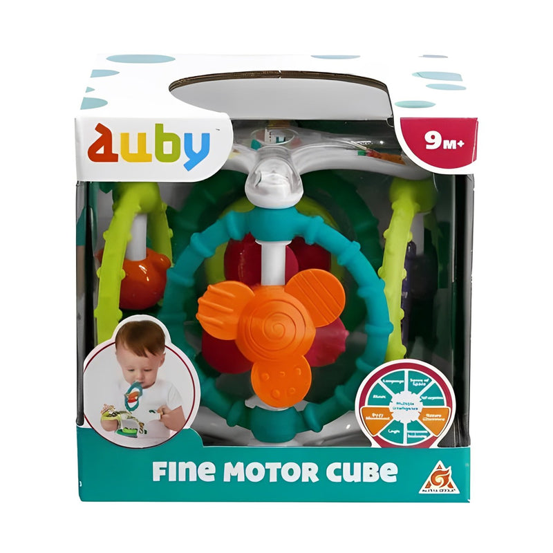 Brinquedo Didático Cubo Chocalho Atividades Fine Motor Cube - Auby