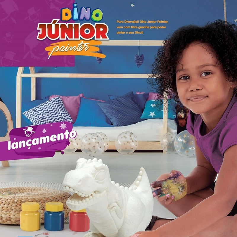 Brinquedo Dinossauro de Pintar Dino Júnior Painter