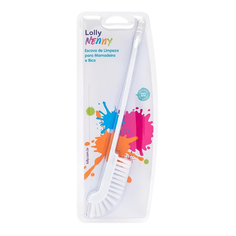 Escova de Limpeza para Mamadeira e Bico Branco - Lolly