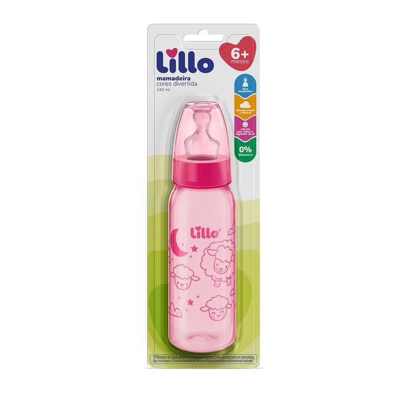 Mamadeira Magia Cores Divertidas Ovelha +6 Meses 240ml - Lillo