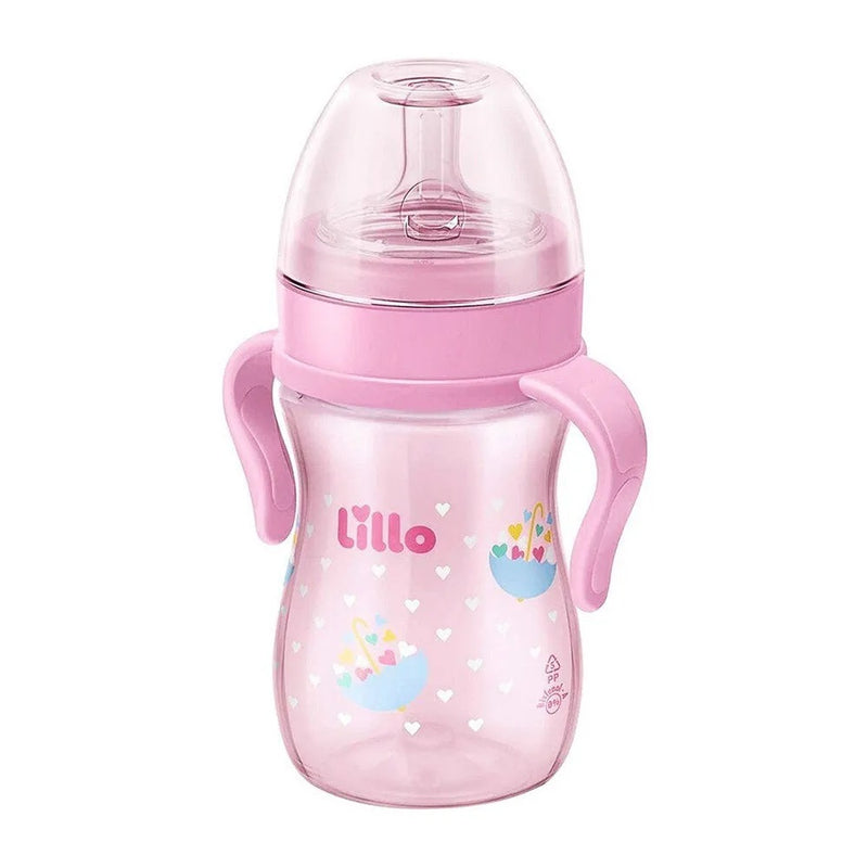 Mamadeira Evolution com Alça Coração +6 Meses 240ml - Lillo