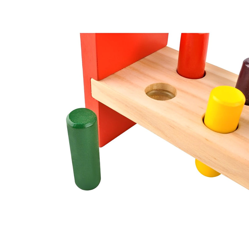 Brinquedo Didático Martelinho Bate Pinos Colorido