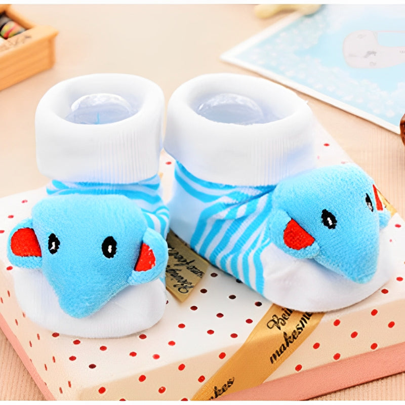 Meia Pantufa com Antiderrapante Aplique Ratinho Tam 17 ao 24 - IBMKids