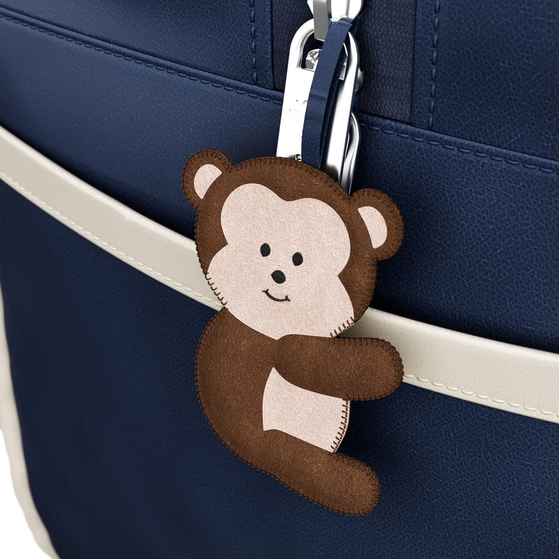 Mochila Maternidade Amiguinha Girafa Azul Marinho - Grão de Gente