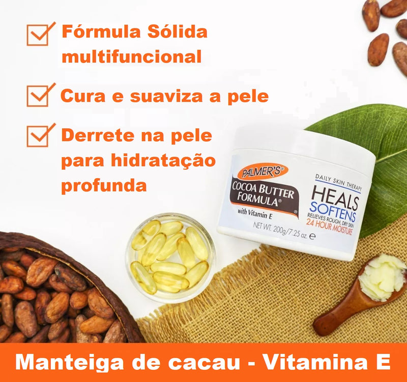 Creme Manteiga Palmer's Cocoa Butter Formula® com Vitamina E para Mamães 200 g