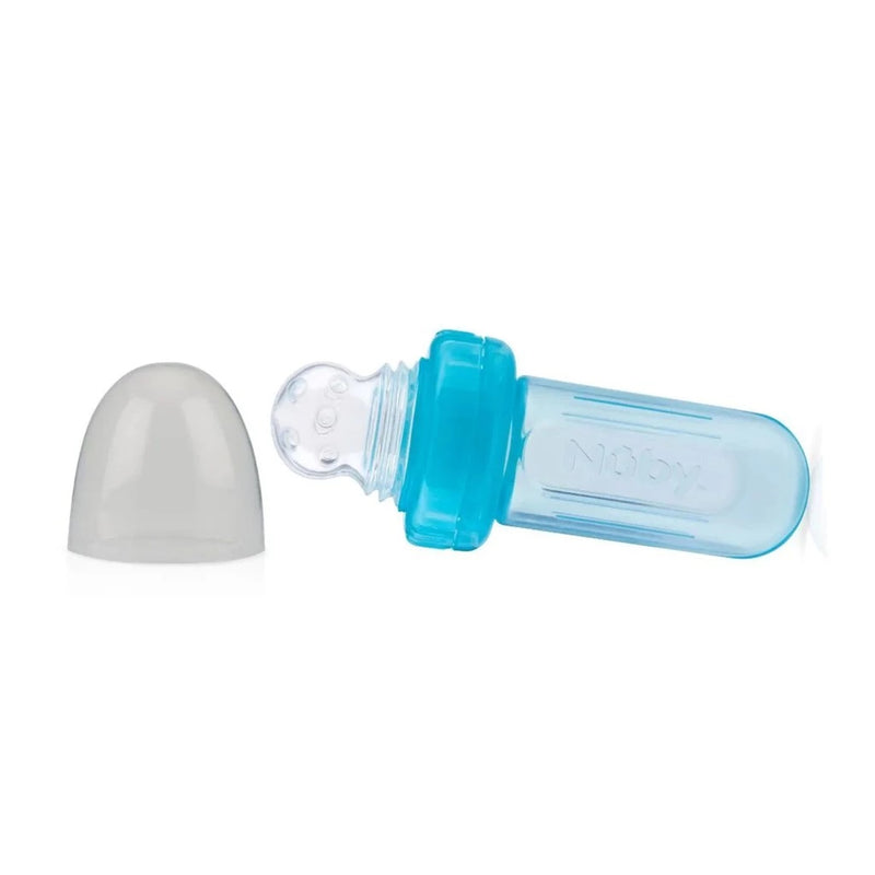 Alimentador Porta Frutinha de Silicone E-z Squee-z Azul - Nûby
