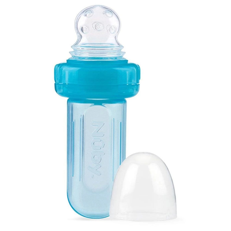 Alimentador Porta Frutinha de Silicone E-z Squee-z Azul - Nûby
