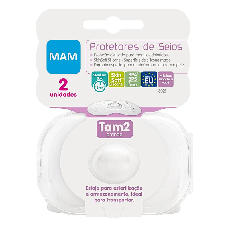 Protetor de Mamilo Tamanho 2 c/2 Unidades - Mam