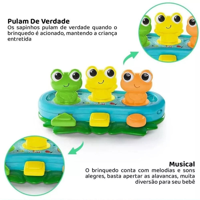 Brinquedo Educativo Sapinhos Musicais Bop & Giggle Frogs - Bright Starts
