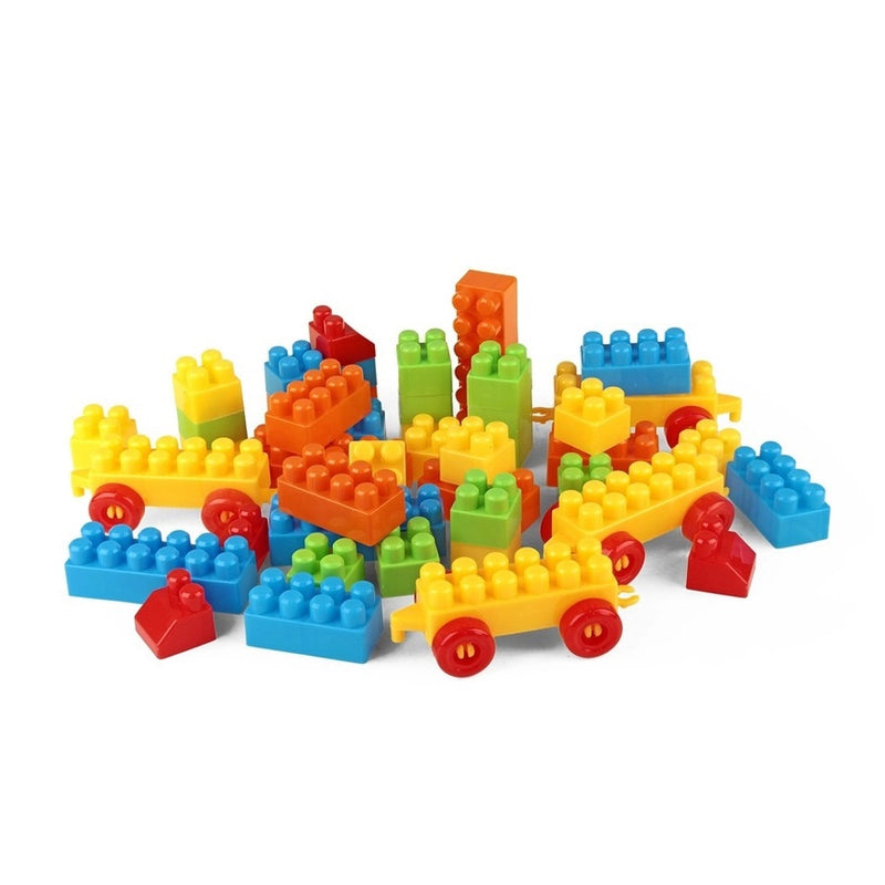 Brinquedo Educativo Super Blocos de Montar 84 peças - PakiToys