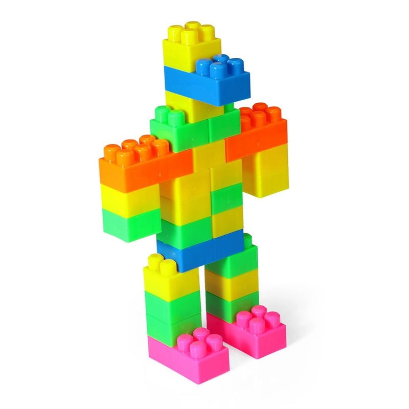 Brinquedo Educativo Super Blocos de Montar 84 peças - PakiToys