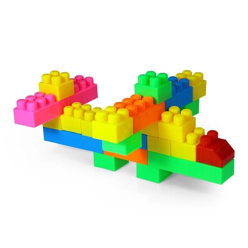 Brinquedo Educativo Super Blocos de Montar 84 peças - PakiToys