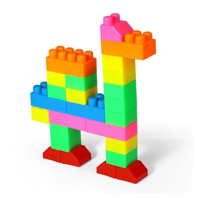 Brinquedo Educativo Super Blocos de Montar 84 peças - PakiToys