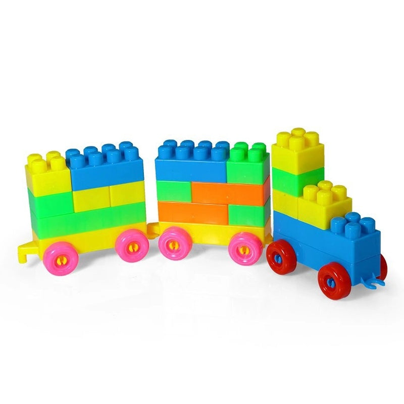 Brinquedo Educativo Super Blocos de Montar 84 peças - PakiToys