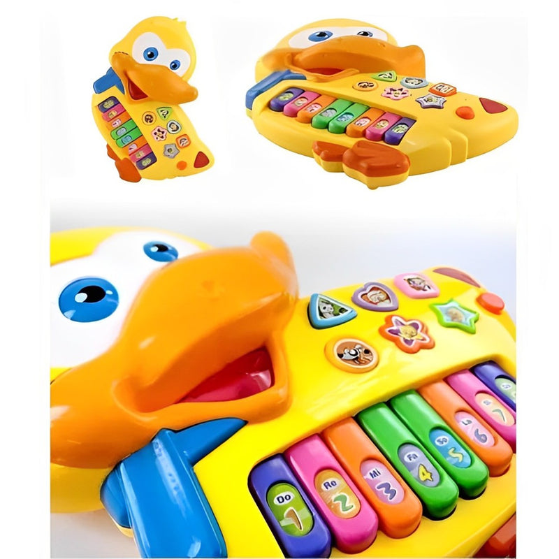 Brinquedo Teclado Musical Pato Luz e Som