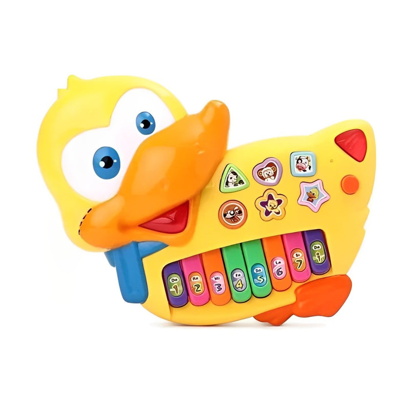 Brinquedo Teclado Musical Pato Luz e Som